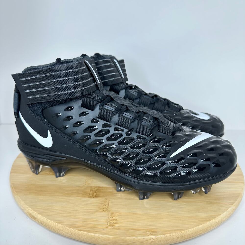 Nike Force Savage Pro 2 TD Molded Football Cleats Black White AH4000 Size 9